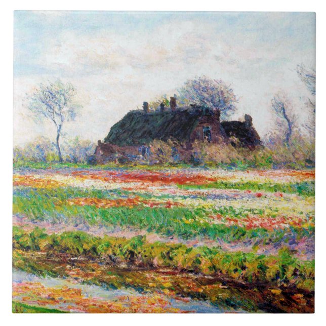 Carreau Tulip Fields dans les Pays-Bas, Monet (Devant)