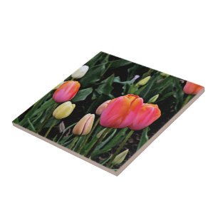 CARREAU "TULIP GARDEN" TILE CÉRAMIQUE/TRIVET
