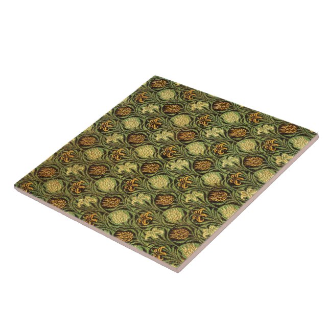Carreau Tulipe et Lily, motif célèbre, (Côté)