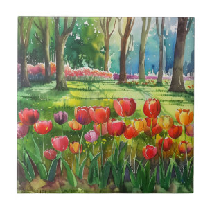 Carreau Tulipes dans le parc