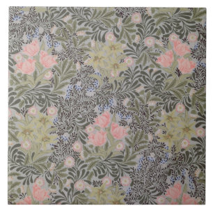 Carreau Tulipes, marguerites et chèvrefeuille