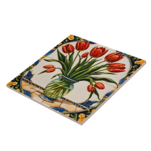 Carreau Tulipes Moderne Belle Collection