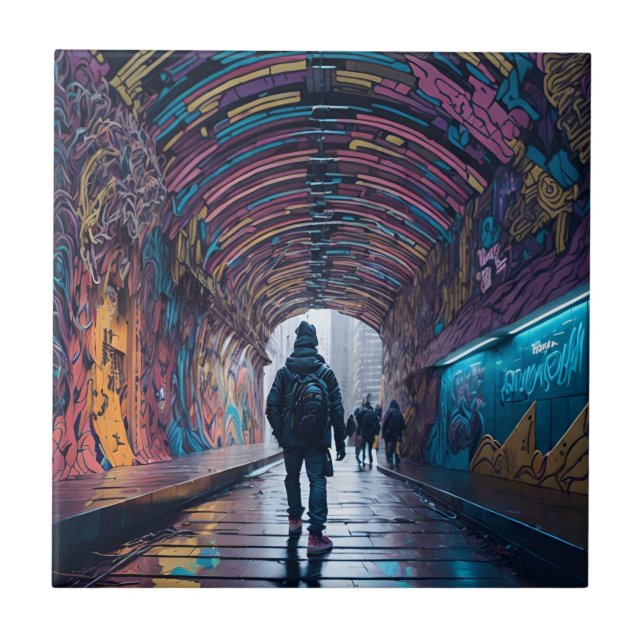 Carreau Tunnel De Graffiti (Devant)