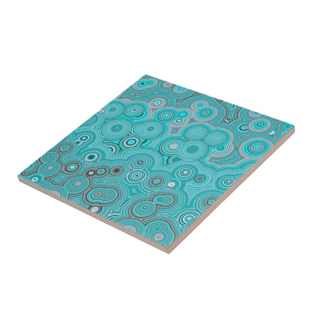 Carreau Turquoise Agate Flow – Elegant Abstract Pattern (Côté)