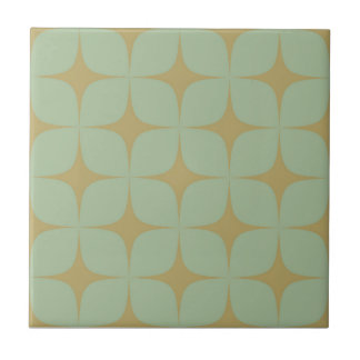 Carreau Turquoise Bleu & Vert Mi-Siècle Moderne Vintage