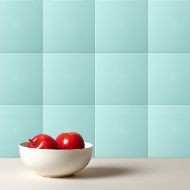 Carreau Turquoise clair solide (Créateur téléchargé)