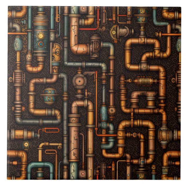 Carreau Tuyaux Steampunk (Devant)