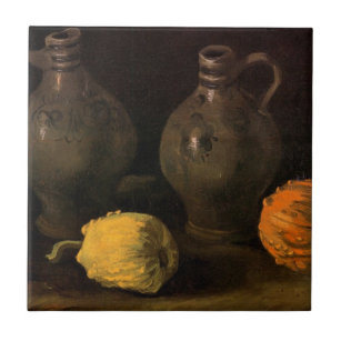 Carreau Two Jars and Two Citrouilles par Vincent van Gogh