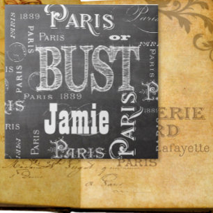 Carreau Typographie Calligraphie Paris France Tour Eiffel