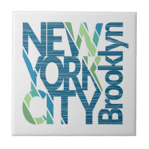 Carreau Typographie de Brooklyn New York
