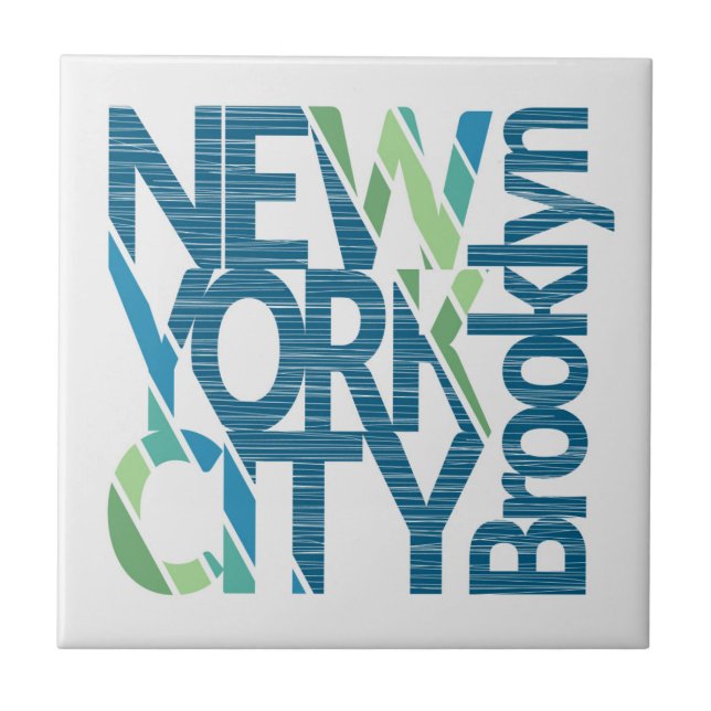 Carreau Typographie de Brooklyn New York (Devant)