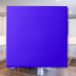 Carreau Ultramarine électrique couleur solide | Classic El<br><div class="desc">Ultramarine électrique couleur solide | Classique | Élégant | tendance | Style | Cadeau</div>