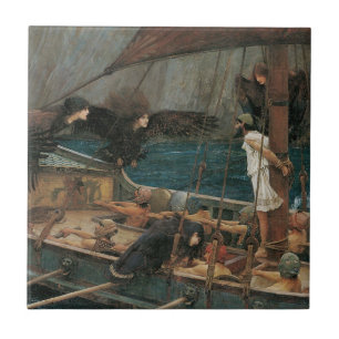 Carreau Ulysse et les Sirènes de John William Waterhouse