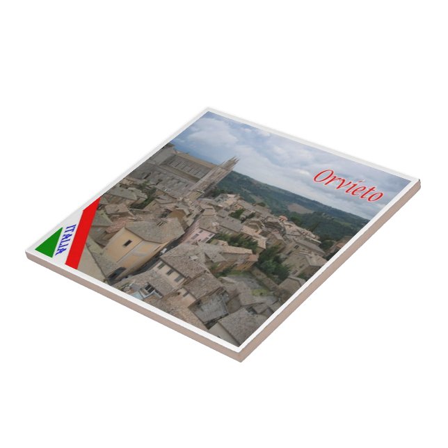 Carreau UMB018 ORVIETO, Ombrie, Italie, (Côté)