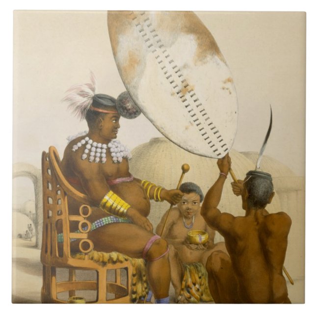Carreau Umpanda le roi de l'Amazulu, plaquent 11 du 'Th (Devant)