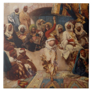 Carreau Un auditoire intéressé, 1883 (huile sur la toile)