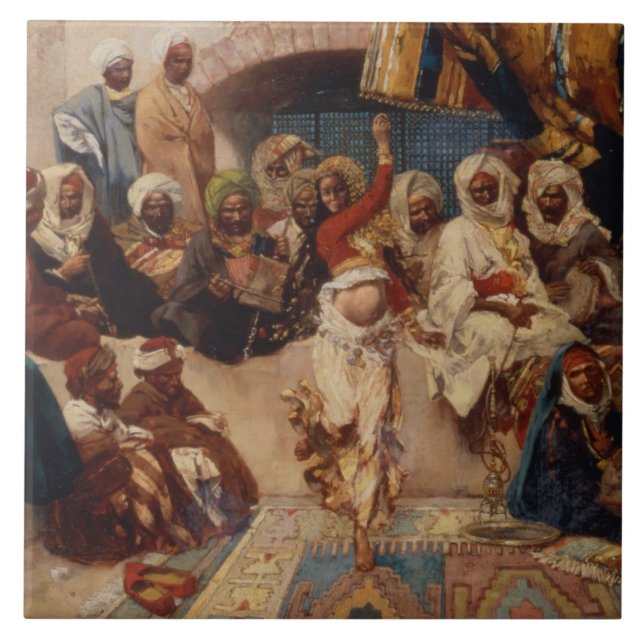 Carreau Un auditoire intéressé, 1883 (huile sur la toile) (Devant)