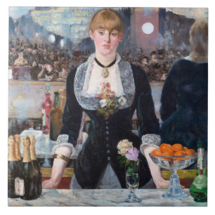 Carreau Un bar aux Folies-Bergere, Manet
