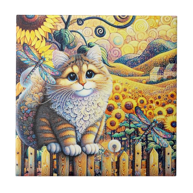 Carreau Un Carrelage En Céramique Soleil (Devant)