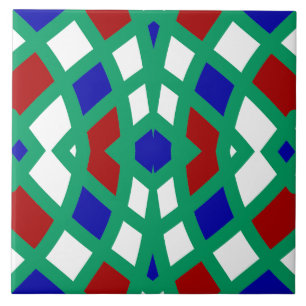 Carreau Un carrelage motif classique multicolore vibrant