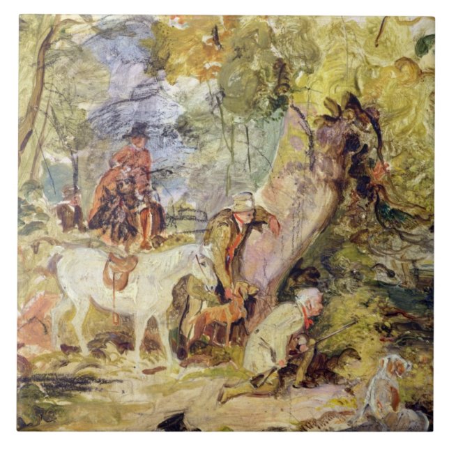 Carreau Un croquis pour des "forestiers égrappant des (Devant)