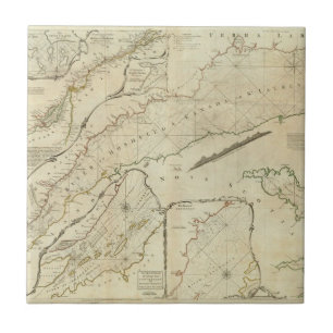 Carreau Un diagramme précis de la rivière St Lawrence