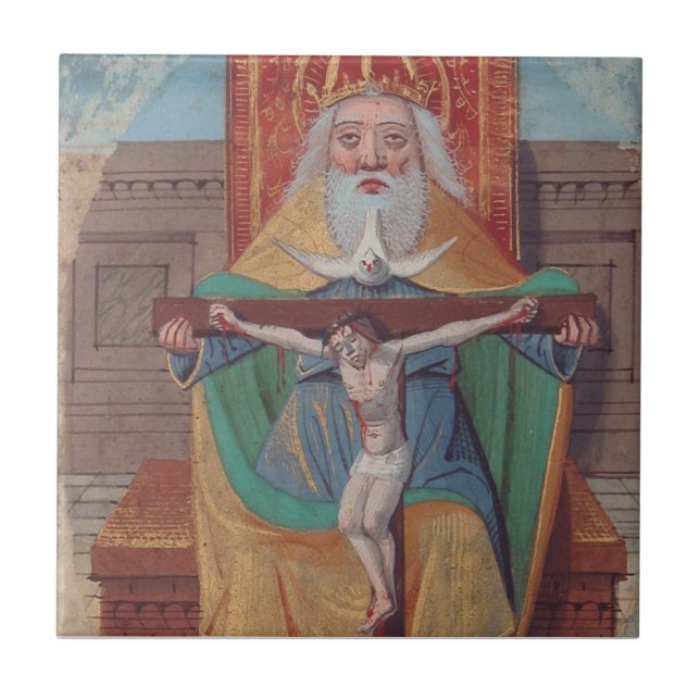 Carreau Un Dieu Sainte Trinité en Gloire (Devant)