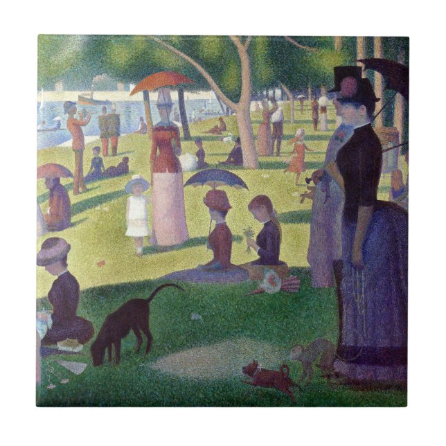 Carreau Un dimanche après-midi à La Grande Jatte par Seura (Devant)