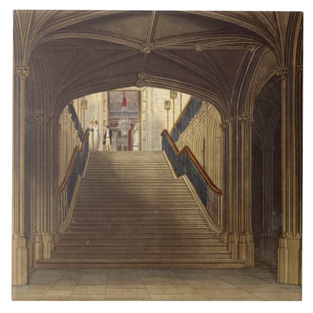 Carreau Un escalier, château de Windsor, 'de résidence (Devant)