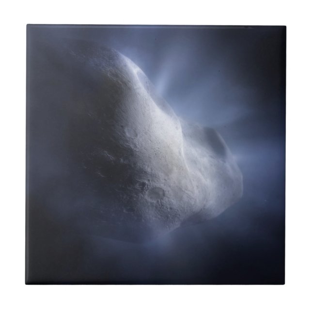 Carreau Un Gros Plan Illustratif Du Temple De La Comète. (Devant)