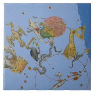 Carreau Un groupe de constellations de "Uranometria" par