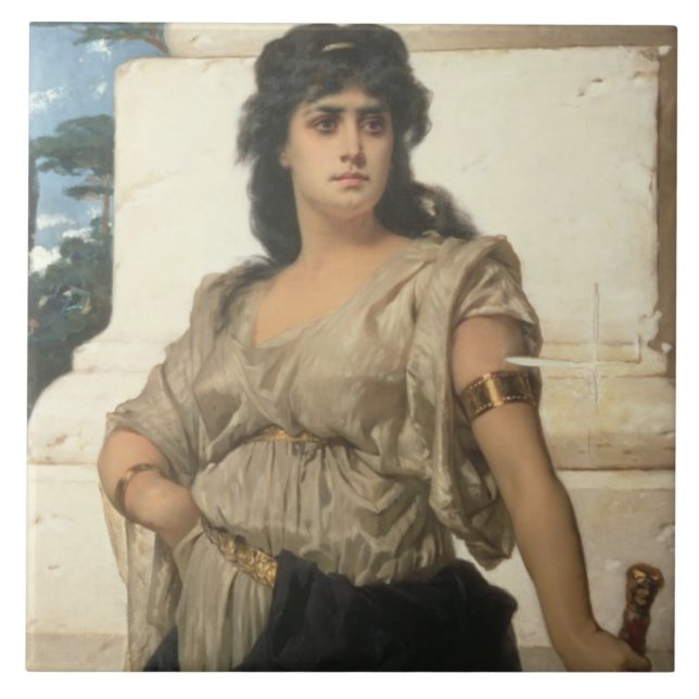 Carreau Un guerrier juste (huile sur la toile) (Devant)