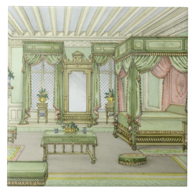 Carreau Un intérieur de chambre à coucher en style de (Devant)