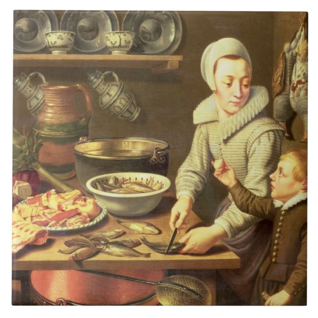 Carreau Un intérieur de cuisine (Devant)