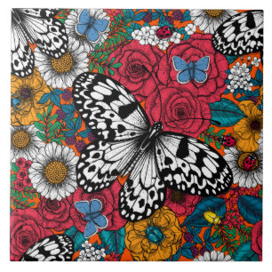 Carreau Un jardin coloré