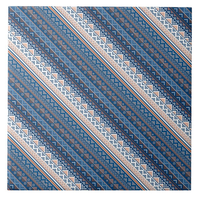 Carreau Un joli motif ukrainien décoratif (Devant)