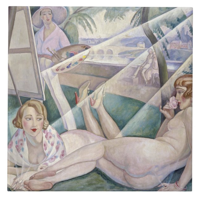 Carreau Un jour d'été (Belles femmes au soleil) (Devant)