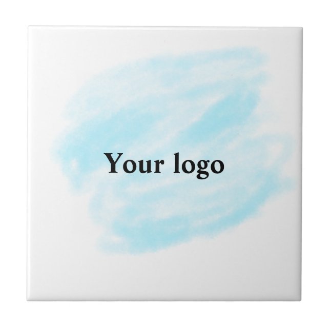 Carreau Un logo personnalisé simple et élégant ici compagn (Devant)