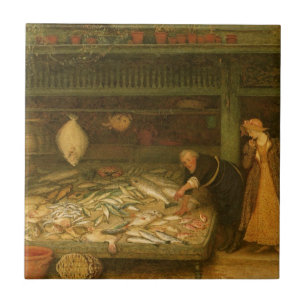 Carreau Un magasin de pêcheurs par Frederick Walker