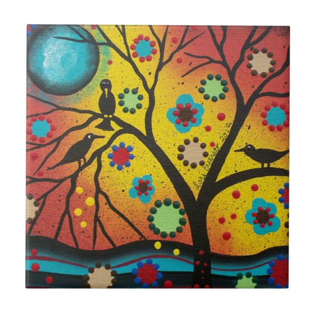 Carreau Un matin avec vous PAR la tuile de LORI EVERETT (Devant)