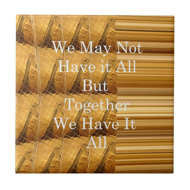 Carreau Un message inspirant avec la conception africaine  (Devant)