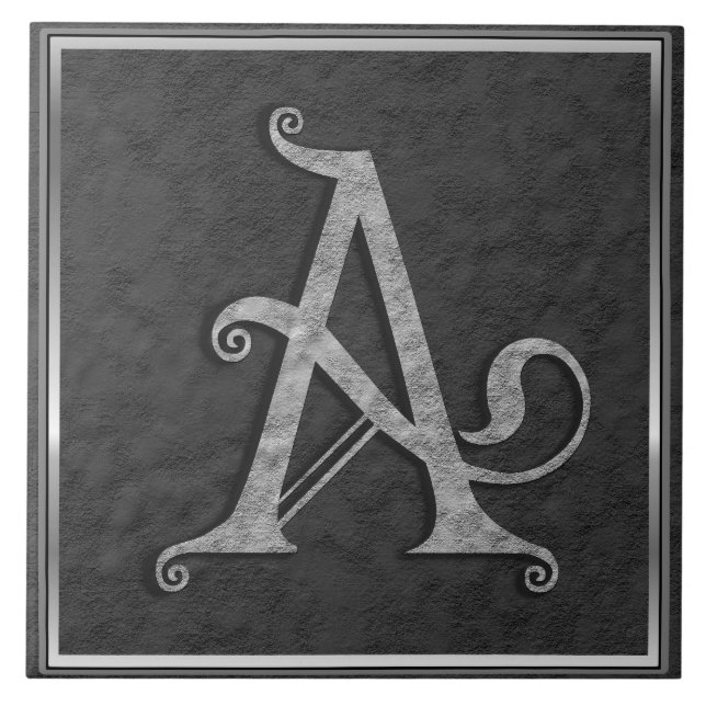 Carreau Un Monogramme "Pierre Grise Médiévale" Carrelage c (Devant)