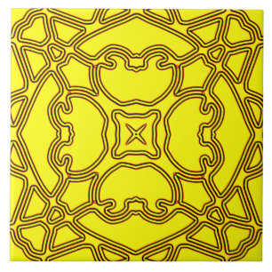 Carreau Un motif classique couleur jaune vif