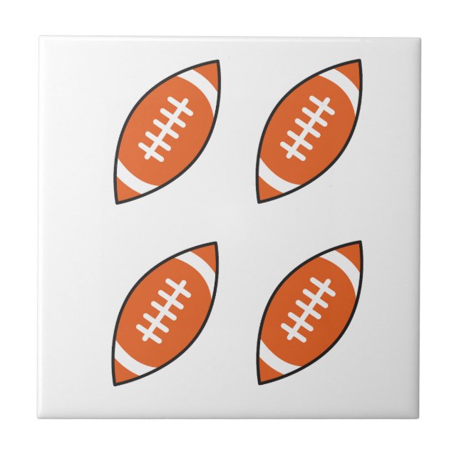 Carreau Un motif lance le pilon de l'illustration de footb (Devant)