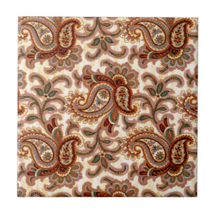 Carreau Un motif vintage 2 de Paisley