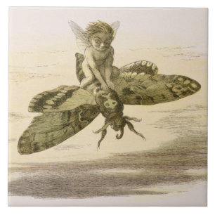 Carreau Un tour de soirée, illustration de 'dans le