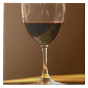 Carreau Un verre de rouge Château Belgrave au soleil -
