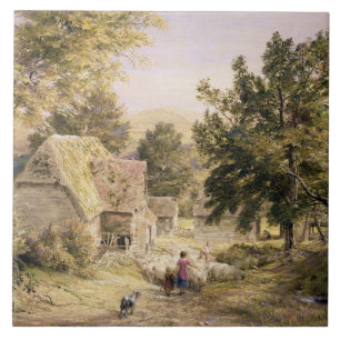Carreau Une basse cour près de princes Risborough, 1845/6