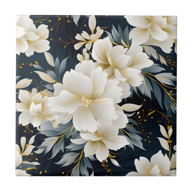 Carreau Une conception de série florale de mariage 8 (Devant)