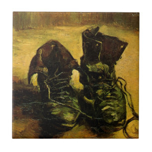 Carreau Une paire de chaussures par Vincent van Gogh